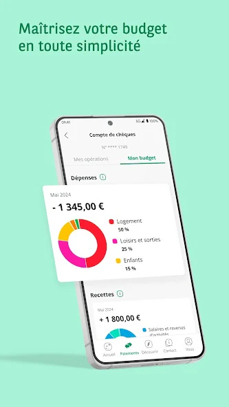Analyse officielle des dépenses dans Mes Comptes