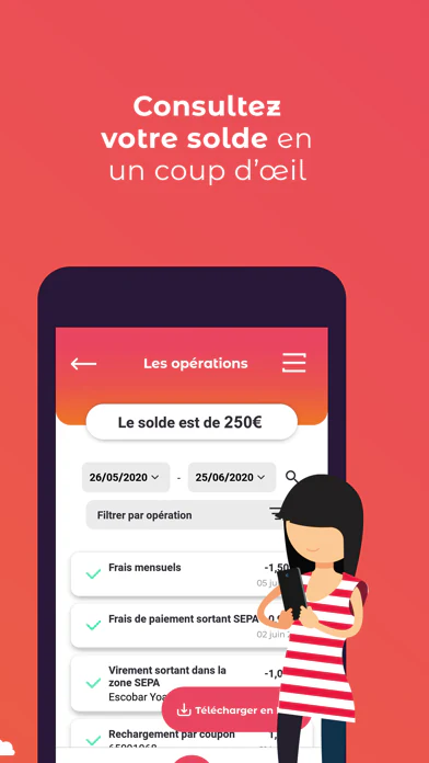 Écran officiel de l’application MyPCS 3