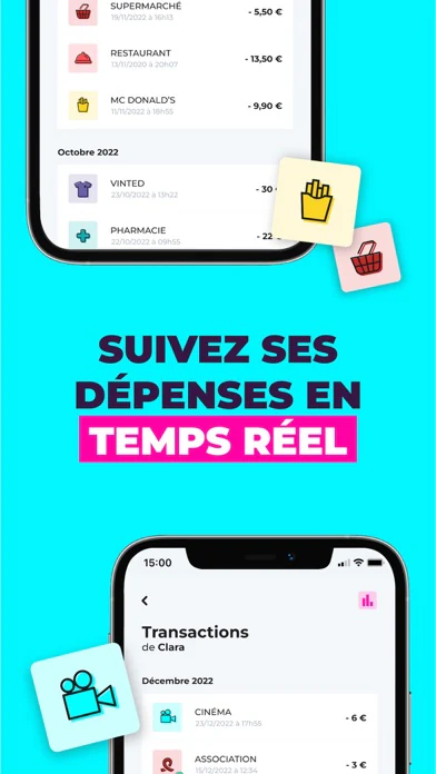 Capture officielle Pixpay : suivre les dépenses de l’enfant