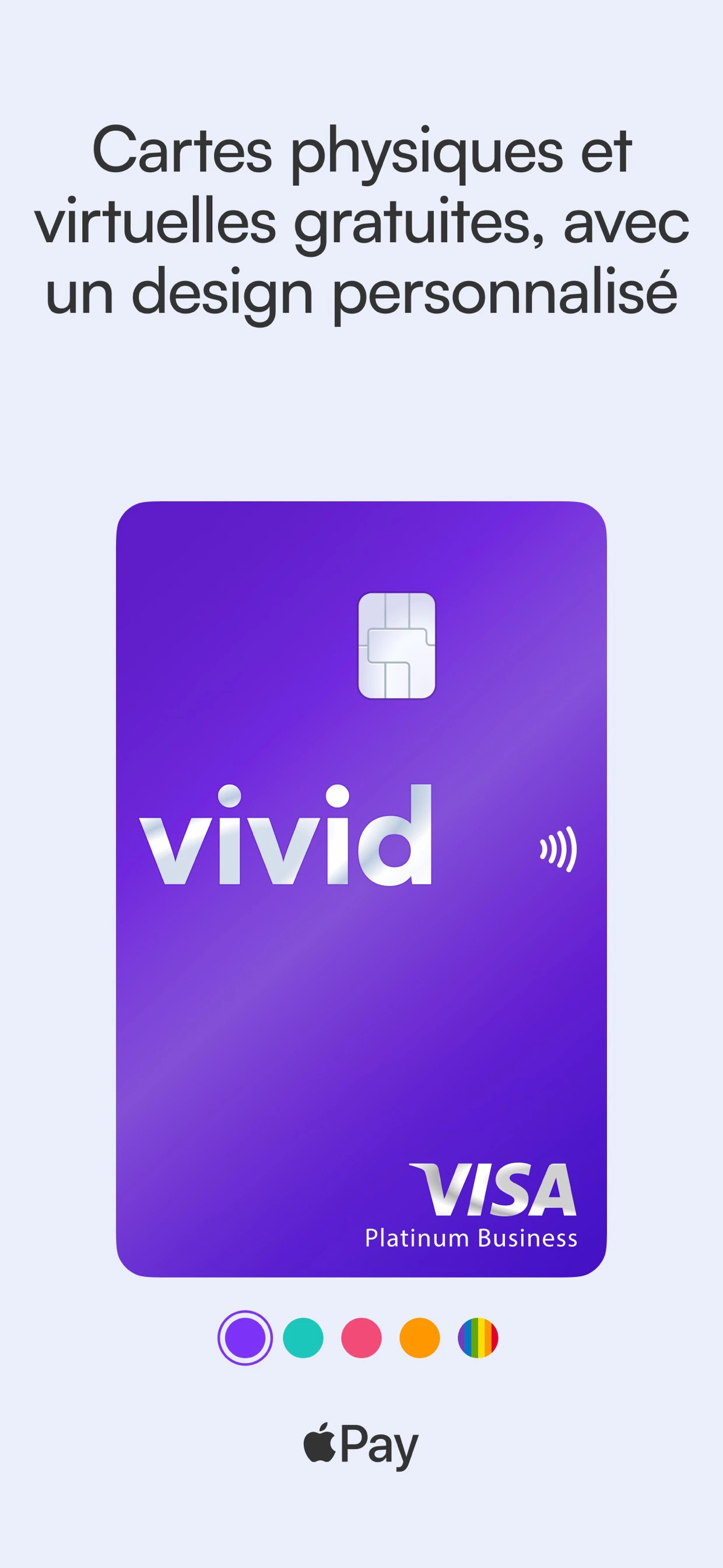 Gestion des cartes professionnelles — application Vivid PRO