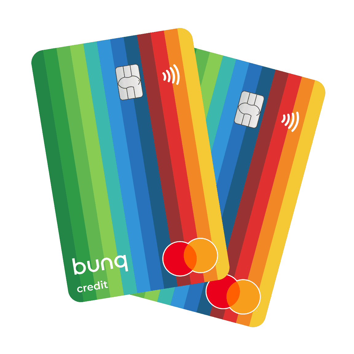 Cartes Mastercard Bunq de la gamme personnelle