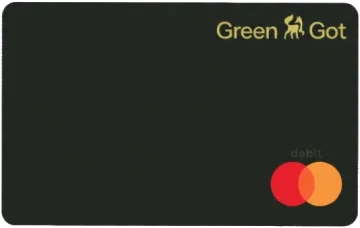 Carte Mastercard Green-Got incluse au compte indépendant