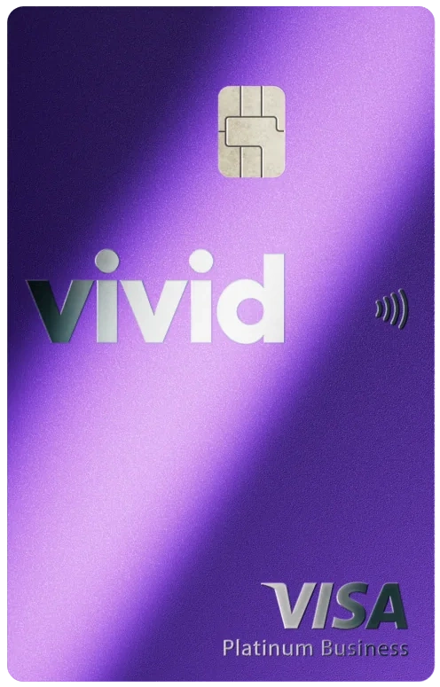Visa Platinum Business Vivid, version métal violette en option